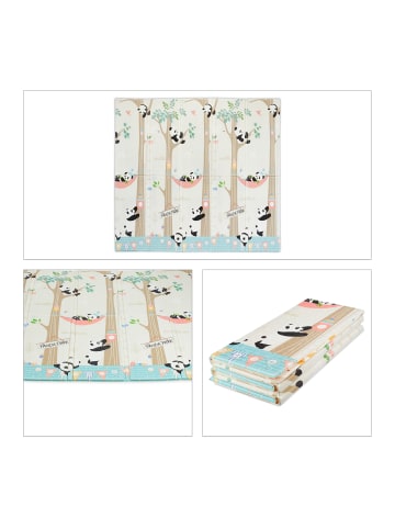 relaxdays Spielmatte "Tiere" in Bunt - (B)195 x (T)175 cm