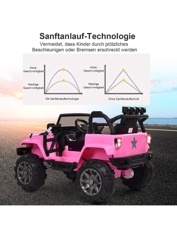 COSTWAY 12V Elektroauto 3-7 Jahren in Rosa