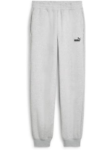 Puma Sporthose "ESS Small No.1 Logo Comfort High-Waist Sweatpants FL cl" in Grau