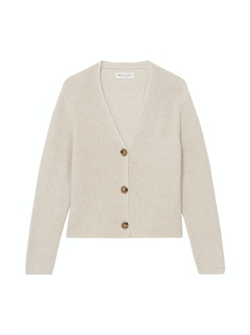 Marc O'Polo V-Neck-Cardigan relaxed cropped in Weiß