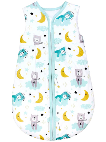 TupTam Baby Ganzjahres Schlafsack Ärmellos Wattiert in weiß Modell 3