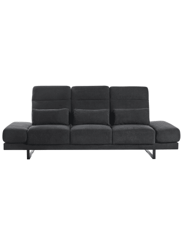 Beliani 4-tlg 3-Sitzer Sofa IKAST in Schwarz