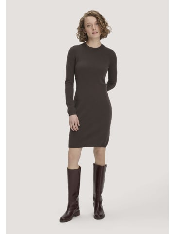 Hessnatur Hessnatur Strickkleid Regular aus Bio-Schurwolle mit Cashmere in kakao braun