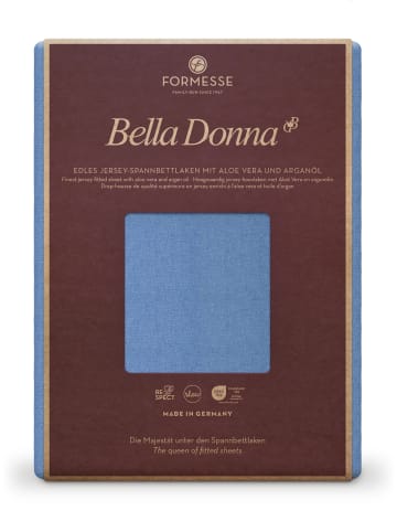 Formesse Spannbettlaken Bella Donna Jersey in Jeansblau