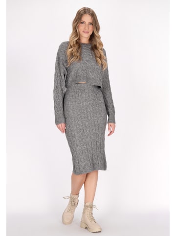 DreiMaster Damen Rock in Grau Melange