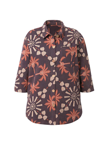 Ulla Popken Sweatjacke in kupfer braun