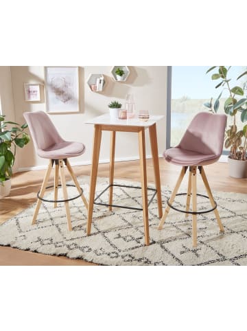 FineBuy Bartisch in Weiß / MDF / 60x60x110