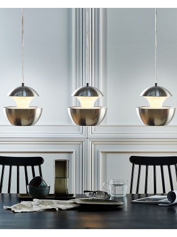 Beliani Pendelleuchten BOJANA in Silber/Weiß - (W) 20 x (H) 180 x (L) 20 cm