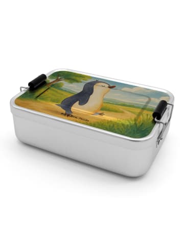 Mr. & Mrs. Panda Lunchdose Pinguin mHerzieren Design ohne Spruch in Weiß