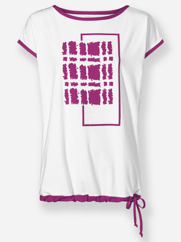 WITT WEIDEN Print-Shirt in ecru-magenta-bedruckt
