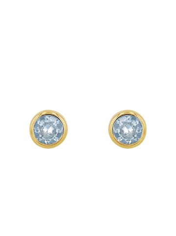 Amor Ohrstecker Gold 375/9 ct in Blau