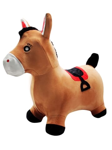 LEXIBOOK® Aufblasbares Hüpf-Pony mit Plüschbezug