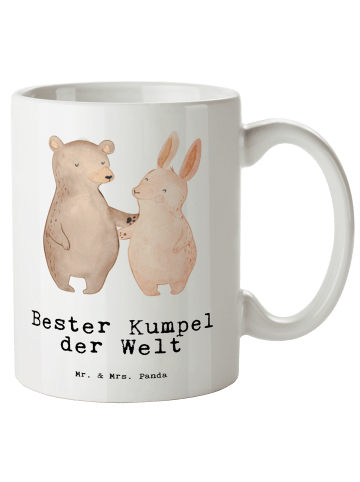 Mr. & Mrs. Panda Pott Hase Bester Kumpel der Welt mit Spruch in Weiß