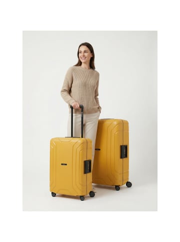 Redolz Essentials 15 4-Rollen Kofferset M+L mit Dreipunktverschluss dark yellow