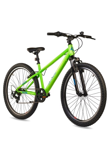 S'COOL Kinderfahrrad - Xroc 26 Zoll 6-Gang | ab 10 Jahre - Neon Green/Ocean