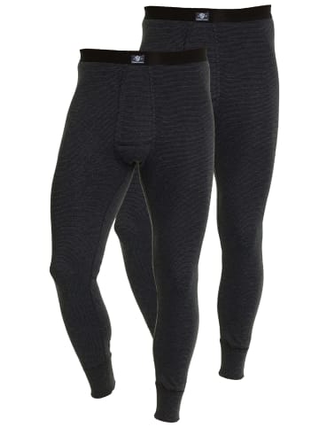 Haasis Bodywear 2er-Set: lange Unterhose m. Eingriff in schwarz