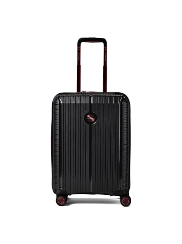 Polestream Paris 4 Rollen Kabinentrolley 55 cm mit Dehnfalte black metallic