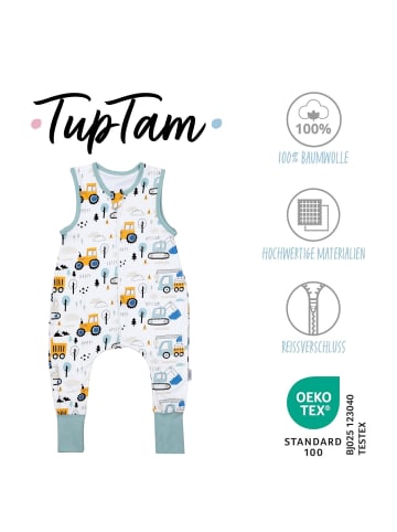 TupTam Babyschlafsack mit Beinen Unwattiert in weiß Modell 6