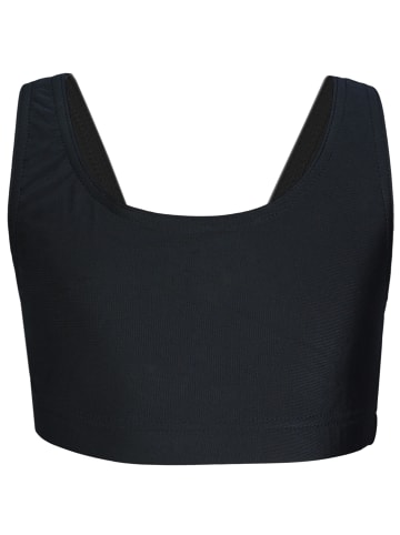 Aquarti Mädchen Sport Bikini Racerback Bustier & Bikinislip in schwarz