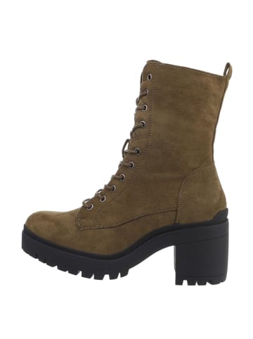 Ital-Design Stiefelette in Olive