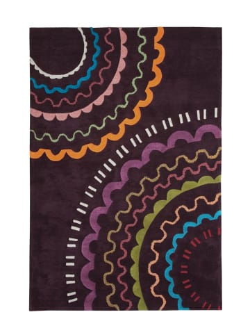 Kurzflor Teppich Said 3086 in Multicolor Violett