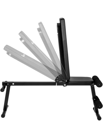 tectake Trainingsbank  rutschfest, 125 x 34 x 129 cm, schwarz