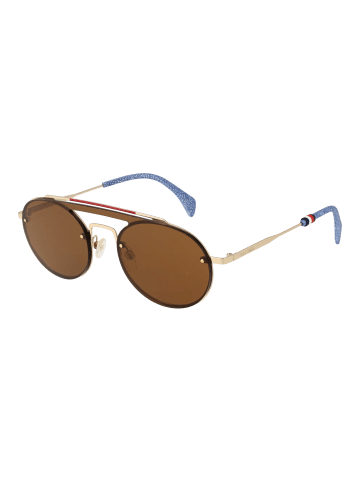 Tommy Hilfiger Damen Sonnenbrillen Aviator Gold