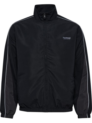 Hummel Trainingsjacke "Hmlloose Track Jacket Topscorer" in Schwarz
