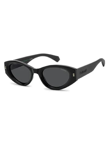 Polaroid Frauen Sonnenbrille Katzenauge Schwarz