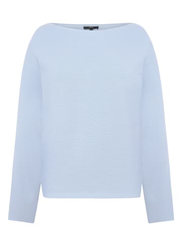 Zero  Strickpullover mit U-Bootausschnitt in Soft Chambray