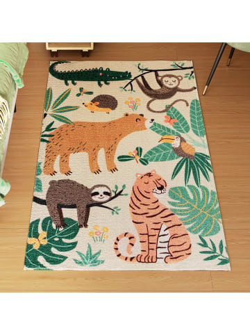 HOMCOM Teppich-150L x 80B x 1H cm-Mehrfarbig