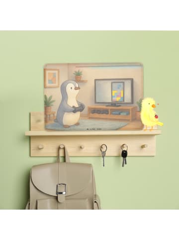 Mr. & Mrs. Panda tafel Pinguin Zocken Design ohne Spruch in Weiß