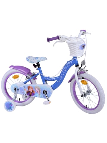 Volare Kinderfahrrad Disney Frozen 2 für Mädchen 16 Zoll Kinderrad Blau/Lila 4 Jahre