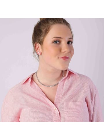 Lucardi 925 Silber Ohrringe Rund