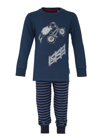 Band of Rascals Pyjama " Night Shift " in blau