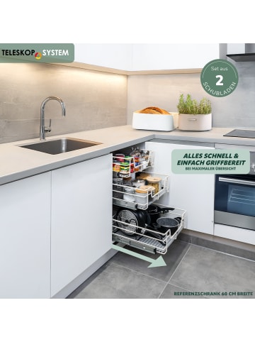bremermann Teleskopschubladen ca. 40,5-42 x 14 x 44 cm (B/H/T)