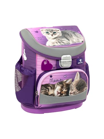 Belmil 4tlg-Set: Schulranzen Little Caty  in lila – (H)36 x (B) 28 x (T) 17 cm