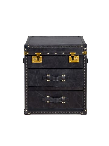 Angel Cerdá Truhe 7184 in Schwarz/Gold – (B)55 x (T)62 x (H)50 cm