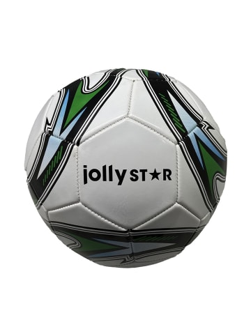 COFI 1453 JollyStar Fußball Champion Ball Größe 5 Semi Pro 32 Panels TPU 350g in Weiß