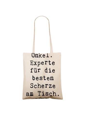 Mr. & Mrs. Panda Tragetasche Onkel Scherzkönig mit Spruch in Creme