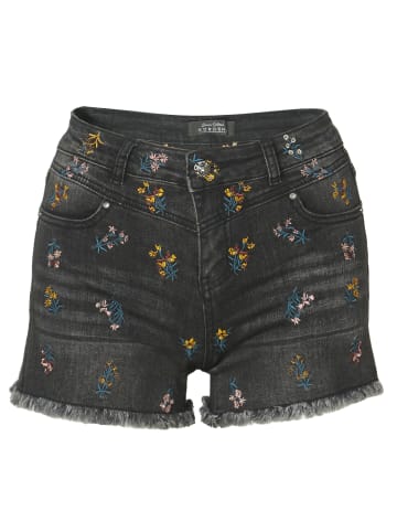 KOROSHI HOSE MINISHORT JEANS in schwarz