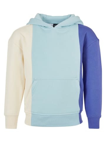 Urban Classics Kapuzenpullover in whitesand/oceanblue/purpleday