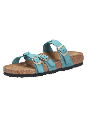 Birkenstock Tieffußbett Pantolette in blau