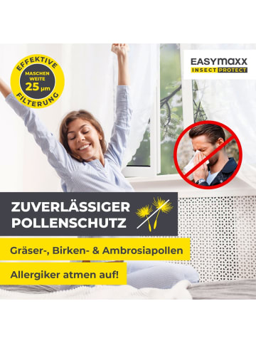 EASYmaxx EASYmaxx Moskitonetz mit Pollenschutz mit Magnetbefestigung fürs Fenster - 150