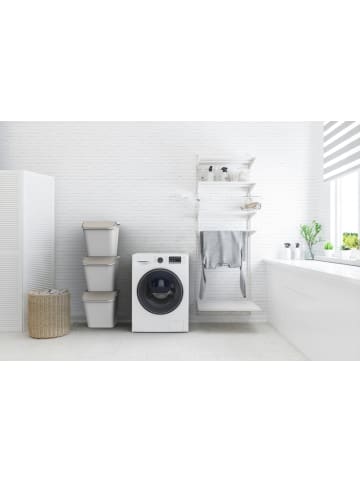 SmartStore 2er-Set Aufbewahrungsbox Collect Stack-it Weiß/Grau 37L