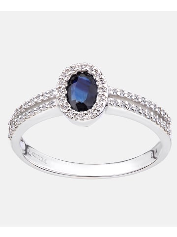 Diamant L'éternel Ring aus 750 Weißgold mit Diamant mit Saphir