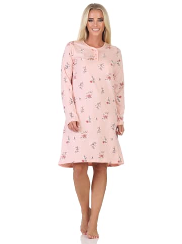 NORMANN Normann Damen Nachthemd fraulich in floralem Design - 88168 in türkis