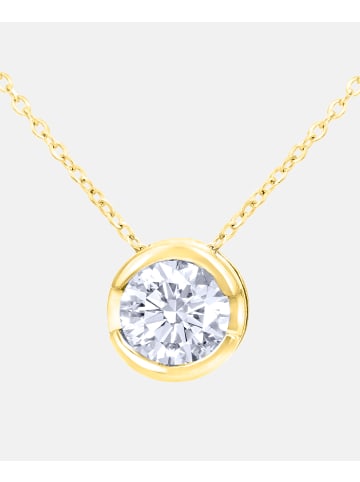 Diamant L'éternel Halskette mit Anhänger aus 375 Gelbgold mit 0.15 Karat Diamant