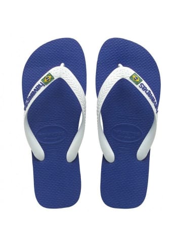 Havaianas Kinder-Flip-Flops „Brasil Logo“ Blau