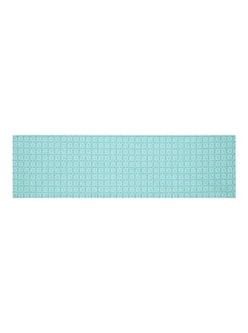 COFI 1453 Outdoor Tischläufer 140 × 40 cm Garten Tischdeko pflegeleicht aus in Türkis